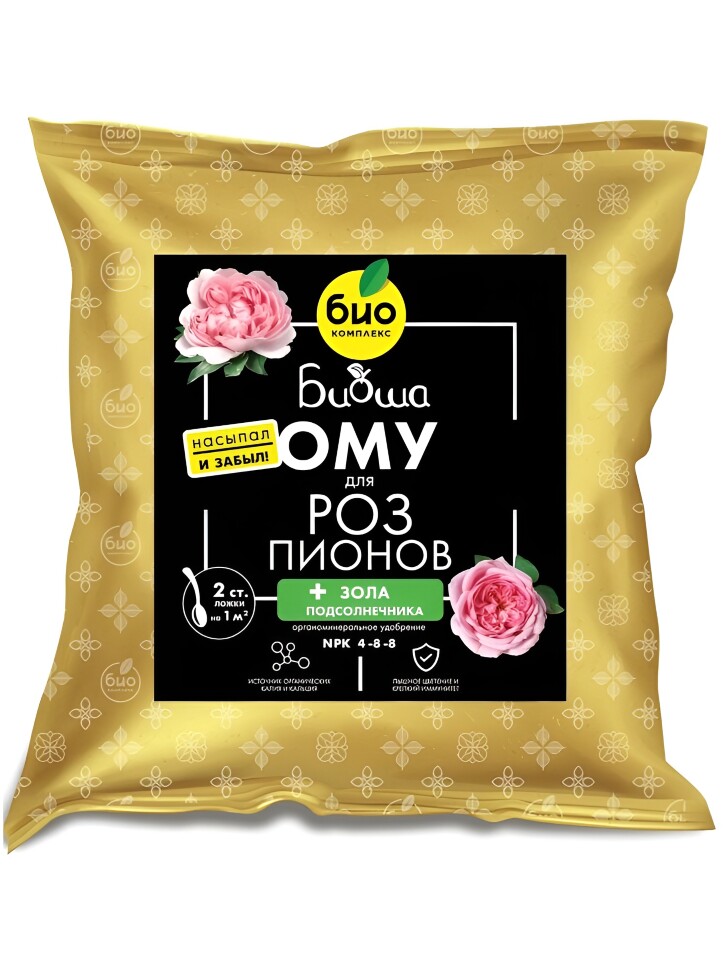 БИО-комплекс ОМУ для роз, пионов ТМ БИОША 1 кг купить с доставкой