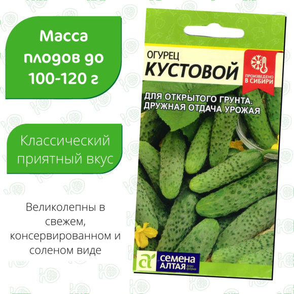 Огурец Кустовой [Семена алтая] купить с доставкой