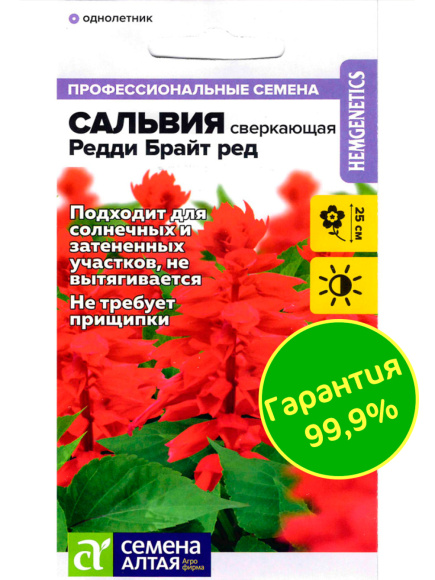 Сальвия Редди Брайт ред сверкающая [Семена алтая] купить с доставкой