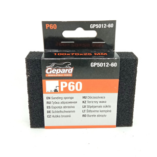 Губка абразивная 100 х 70 х 25мм Р60 [GEPARD]