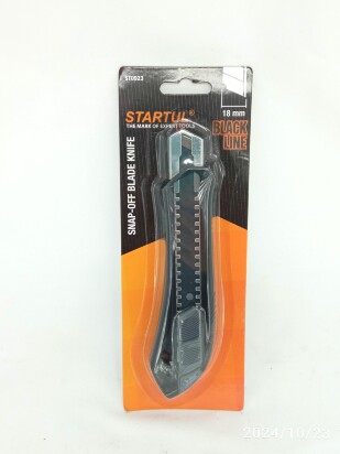 Нож 18мм BLACK LINE [STARTUL]