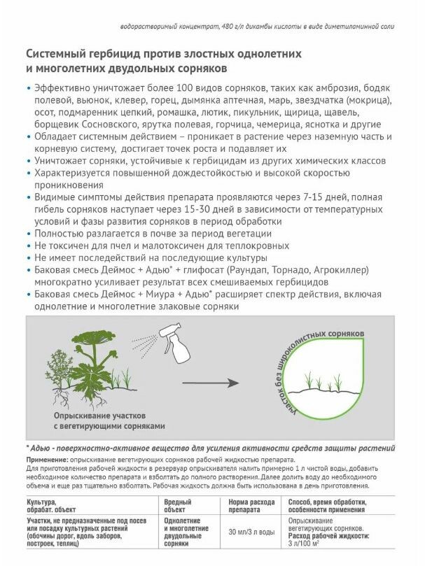 Деймос для газона 10 мл [Август] купить с доставкой