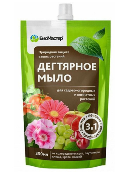 Мыло Дегтярное 350мл (БиоМастер)(25шт) купить с доставкой