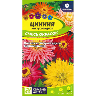 Цинния Кактусовидная смесь [Семена алтая]