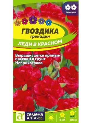 Гвоздика гренадин Леди в красном [Семена алтая]