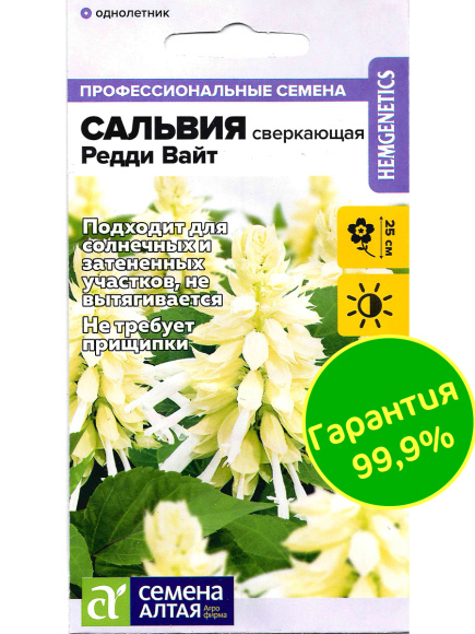 Сальвия Редди Вайт сверкающая [Семена Алтая] купить с доставкой