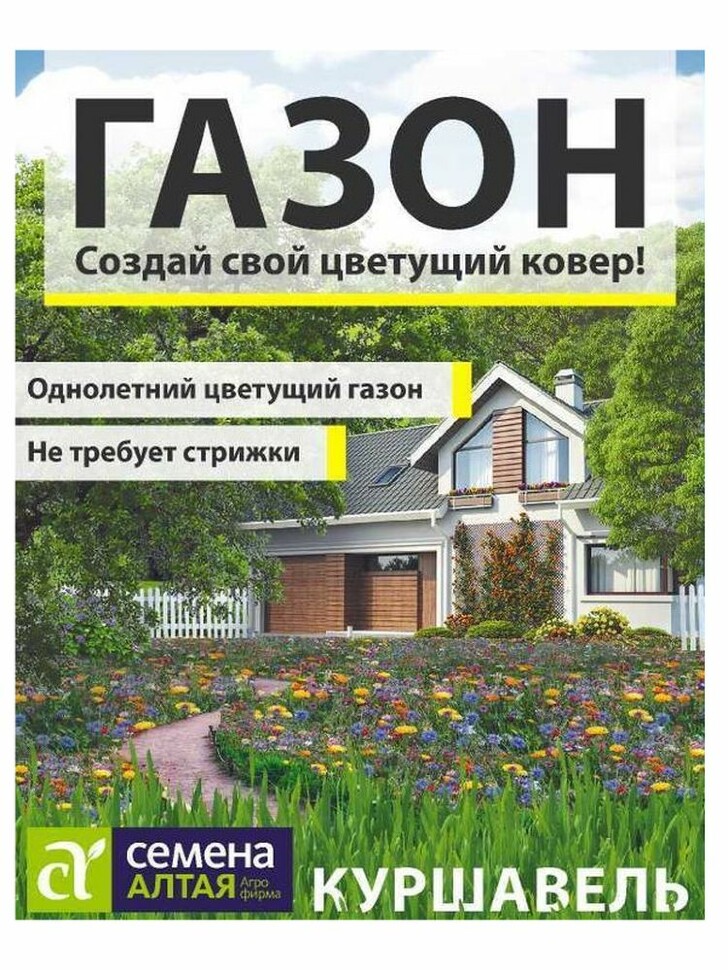 Газон Куршавель 20г [Семена Алтая] купить с доставкой