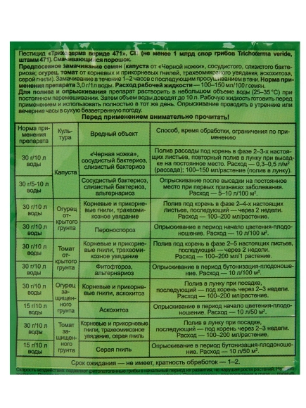 Триходерма Вериде 15 г [Ваше хозяйство] купить с доставкой