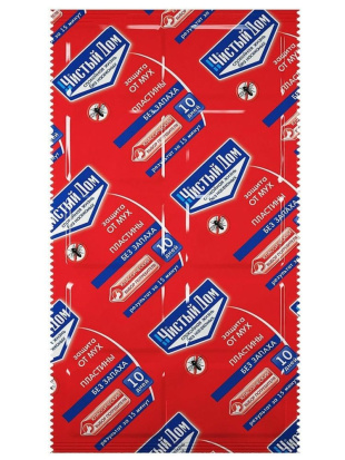 Пластина "Чистый Дом" от мух без запаха /200 (02-981)