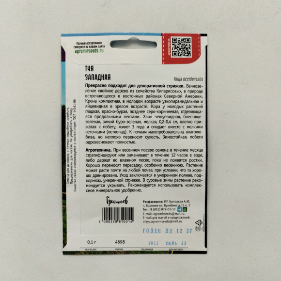 Туя Западная [Семена редких растений] купить с доставкой