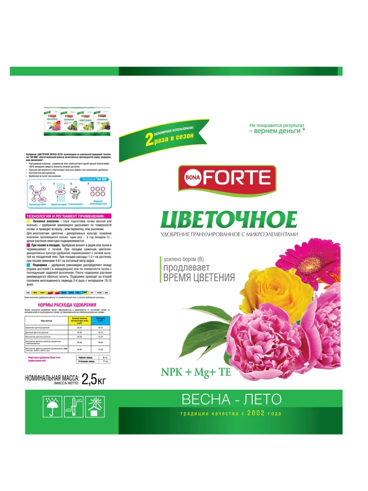 Цветочное 2,5 кг [Бона Форте] купить с доставкой