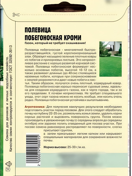 Полевица Кроми побегоносная [Семена редких растений] купить с доставкой
