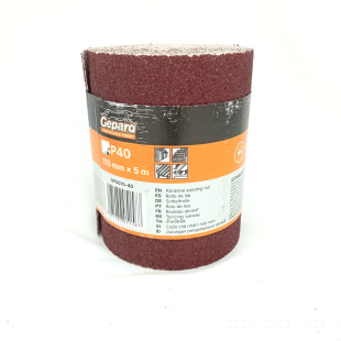 Шлифшкурка 115мм х 5м Р40 бумажная основа [GEPARD]