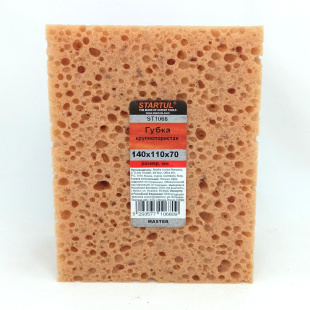 Губка крупнопористая для затирки 140 x 110 x 70мм [STARTUL MASTER]