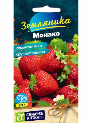 Земляника Монако ремонтантная крупноплодная [Семена алтая]