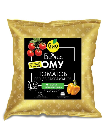 БИО-комплекс ОМУ для томатов, перцев и баклажанов ТМ БИОША 1 кг купить с доставкой
